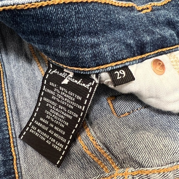 7 for all man kind denim skirt - Picture 3 of 3